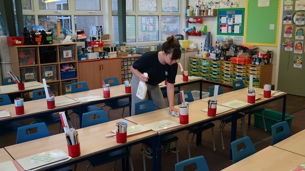 school cleaning in north-wales